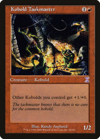 Kobold Taskmaster [Time Spiral Timeshifted] | Exor Games Summserside