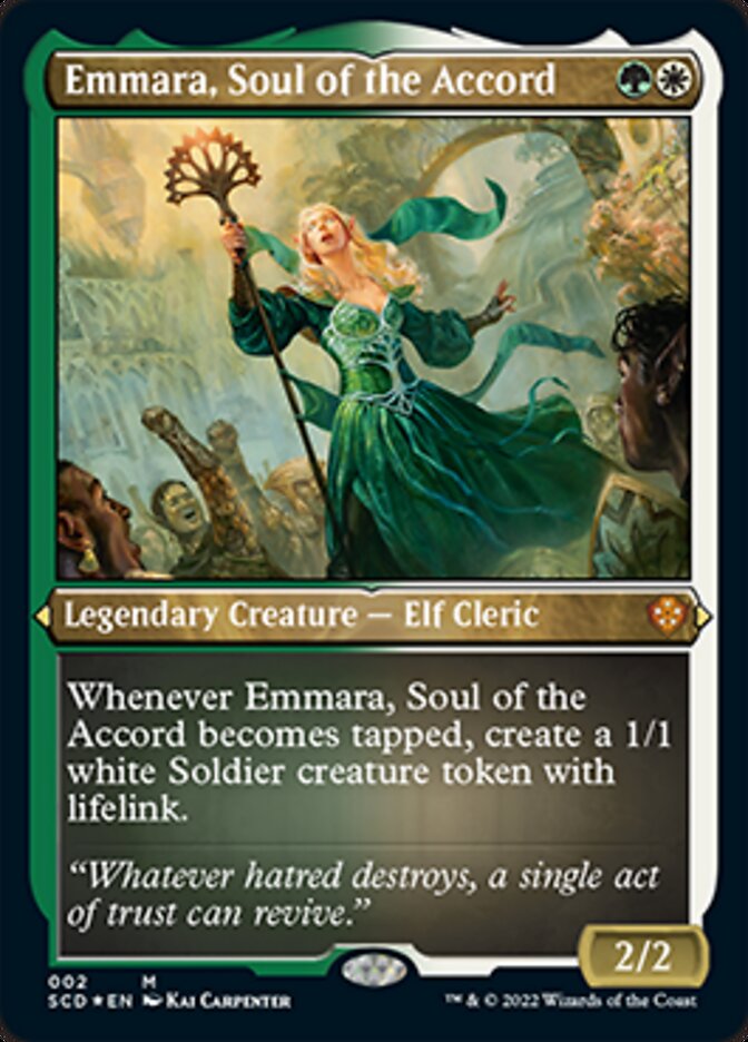 Emmara, Soul of the Accord (Foil Etched) [Starter Commander Decks] | Exor Games Summserside