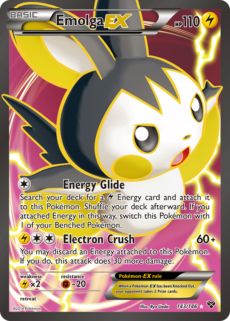 Emolga EX (143/146) [XY: Base Set] | Exor Games Summserside