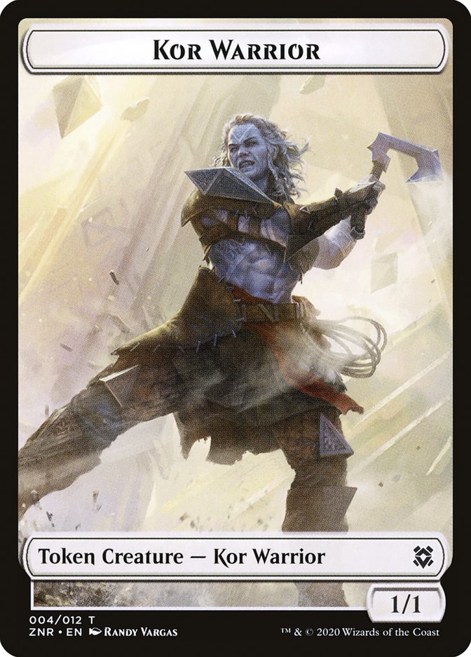 Kor Warrior Token [Zendikar Rising] | Exor Games Summserside