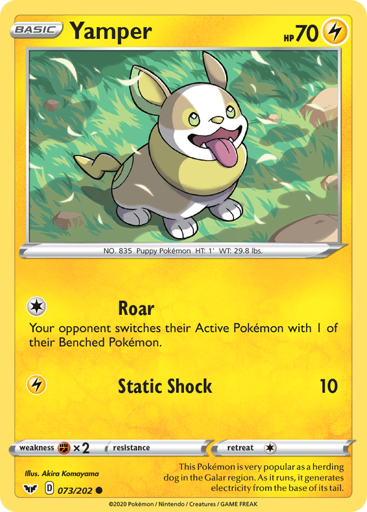 Yamper (073/202) [Sword & Shield: Base Set] | Exor Games Summserside