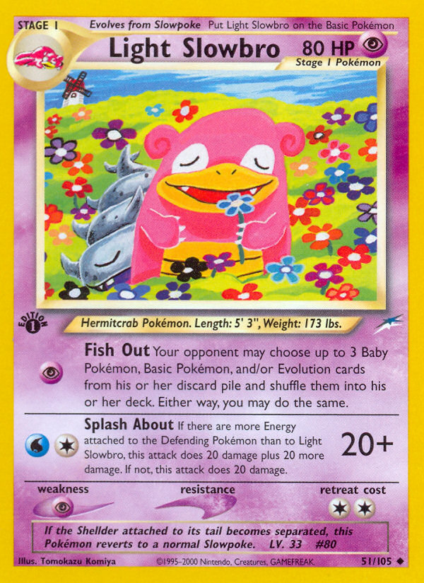 Light Slowbro (51/105) [Neo Destiny 1st Edition] | Exor Games Summserside