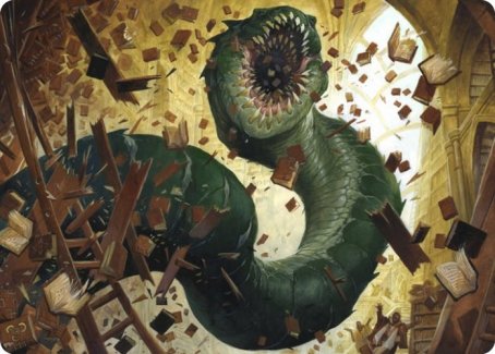 Bookwurm Art Card [Strixhaven: School of Mages Art Series] | Exor Games Summserside