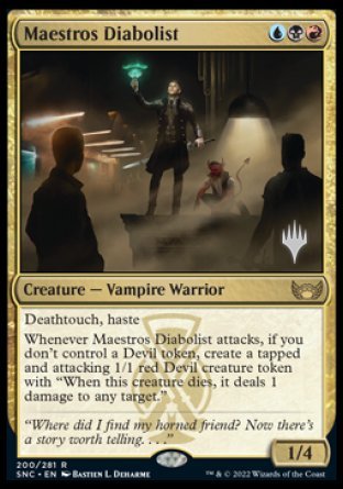 Maestros Diabolist (Promo Pack) [Streets of New Capenna Promos] | Exor Games Summserside