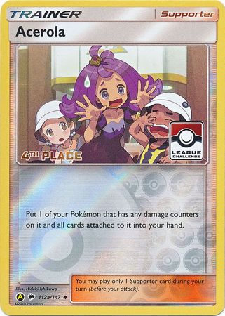 Acerola (112a/147) (League Promo 4th Place) [Sun & Moon: Burning Shadows] | Exor Games Summserside