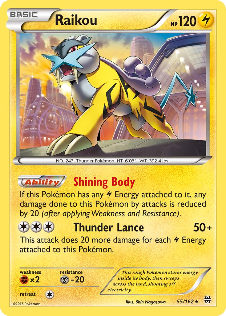 Raikou (55/162) (Cosmos Holo) (Blister Exclusive) [XY: BREAKthrough] | Exor Games Summserside