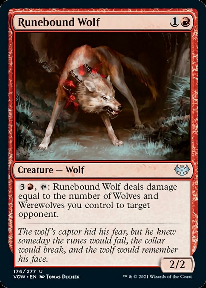 Runebound Wolf [Innistrad: Crimson Vow] | Exor Games Summserside