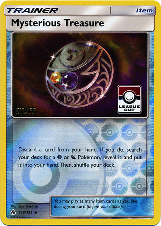 Mysterious Treasure (113/131) (League Promo Staff) [Sun & Moon: Forbidden Light] | Exor Games Summserside