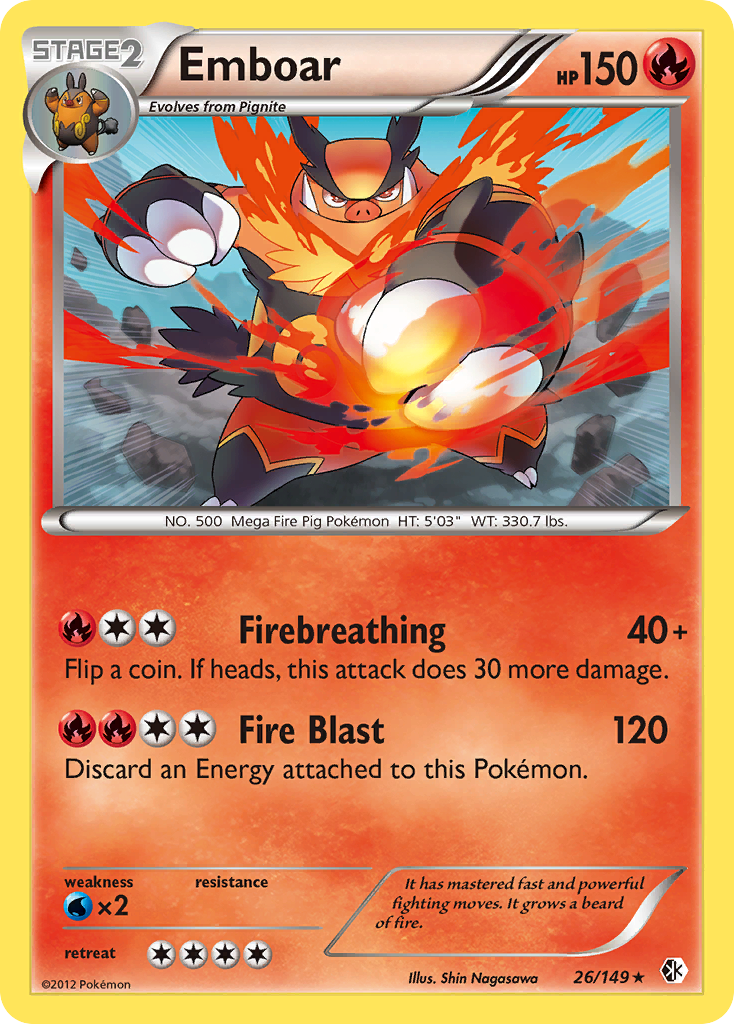 Emboar (26/149) [Black & White: Boundaries Crossed] | Exor Games Summserside