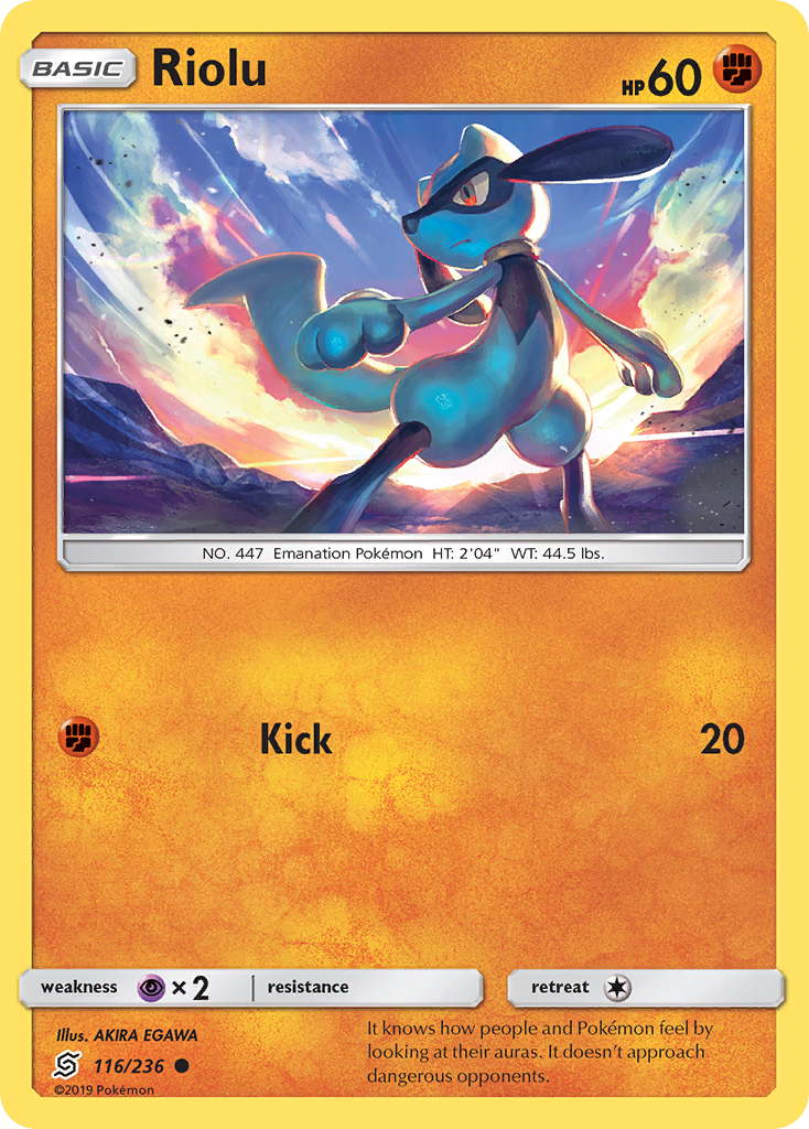 Riolu (116/236) [Sun & Moon: Unified Minds] | Exor Games Summserside