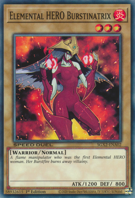Elemental HERO Burstinatrix [SGX2-ENA02] Common | Exor Games Summserside