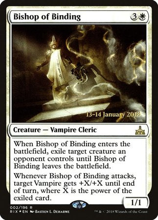 Bishop of Binding [Rivals of Ixalan Promos] | Exor Games Summserside