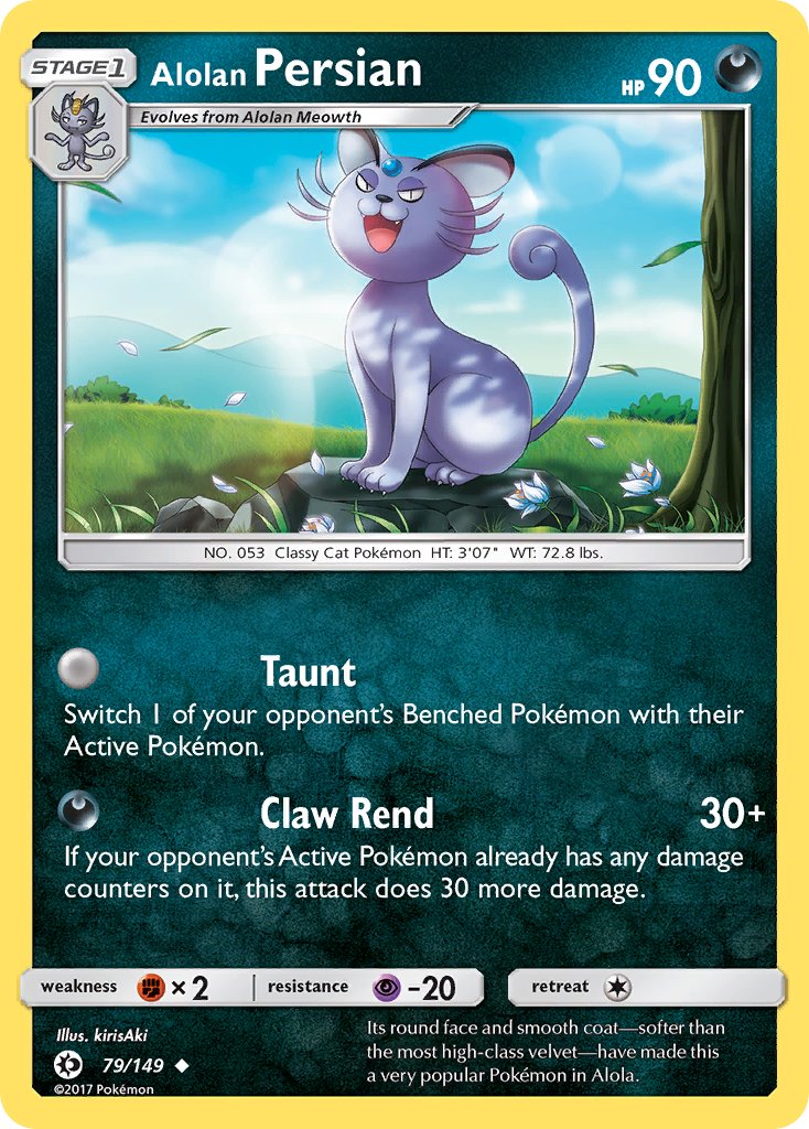 Alolan Persian (79/149) (Cosmos Holo) (Blister Exclusive) [Sun & Moon: Base Set] | Exor Games Summserside