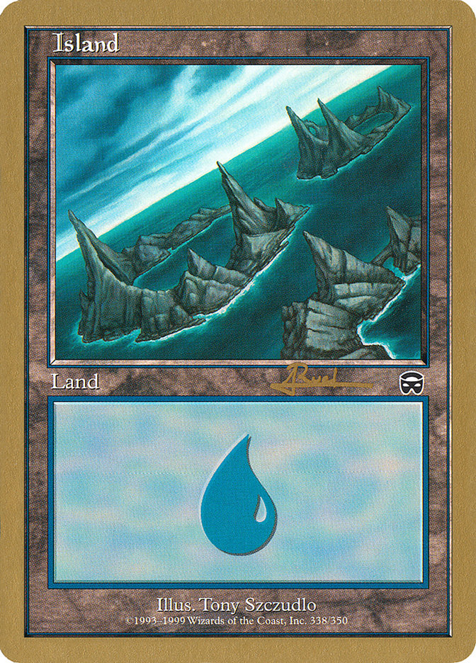 Island (ar338) (Antoine Ruel) [World Championship Decks 2001] | Exor Games Summserside