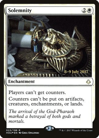 Solemnity [Hour of Devastation Promos] | Exor Games Summserside