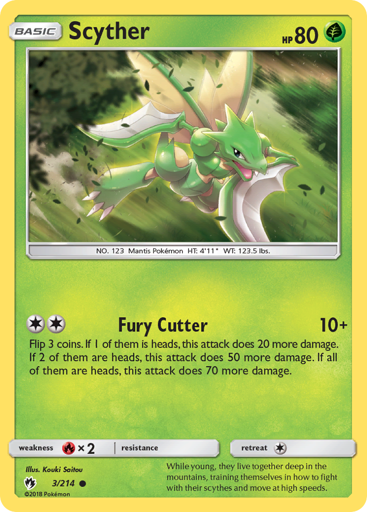 Scyther (3/214) [Sun & Moon: Lost Thunder] | Exor Games Summserside