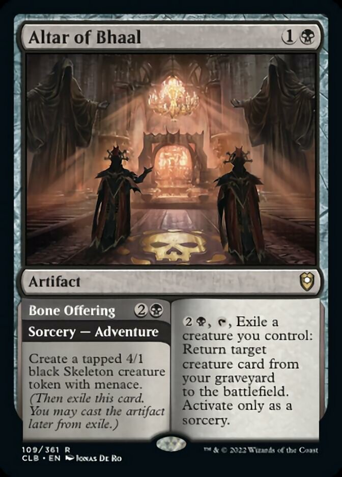 Altar of Bhaal // Bone Offering [Commander Legends: Battle for Baldur's Gate] | Exor Games Summserside