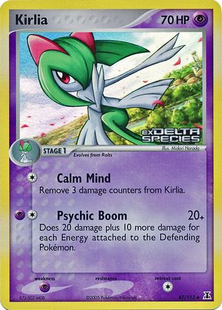 Kirlia (47/113) (Stamped) [EX: Delta Species] | Exor Games Summserside