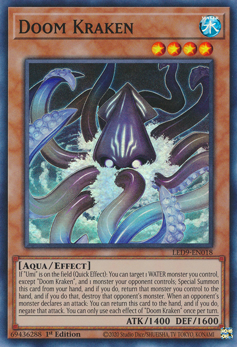 Doom Kraken [LED9-EN018] Super Rare | Exor Games Summserside