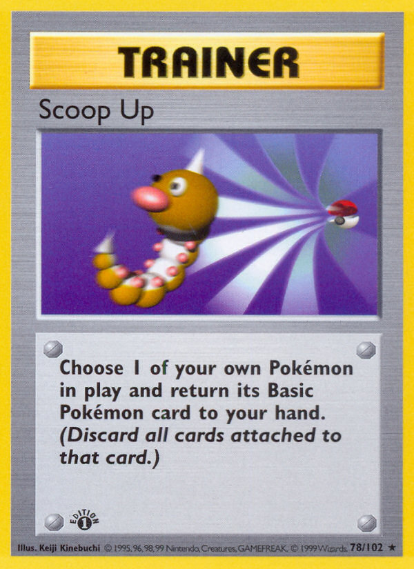 Scoop Up (78/102) (Shadowless) [Base Set 1st Edition] | Exor Games Summserside