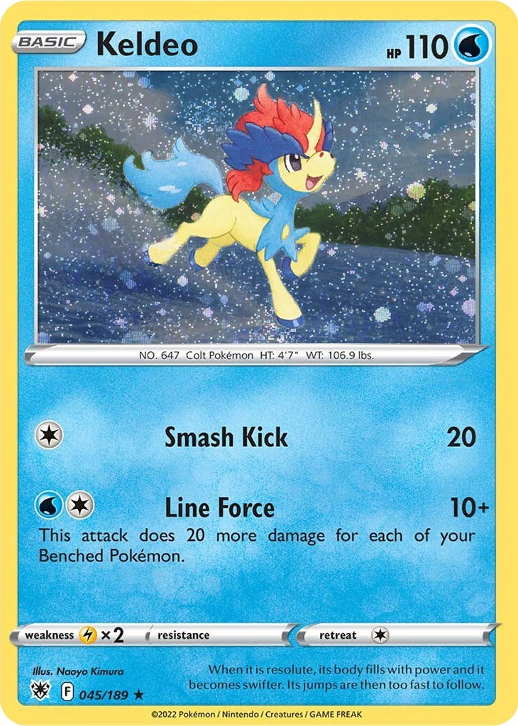 Keldeo (045/189) (Cosmos Holo) [Sword & Shield: Astral Radiance] | Exor Games Summserside