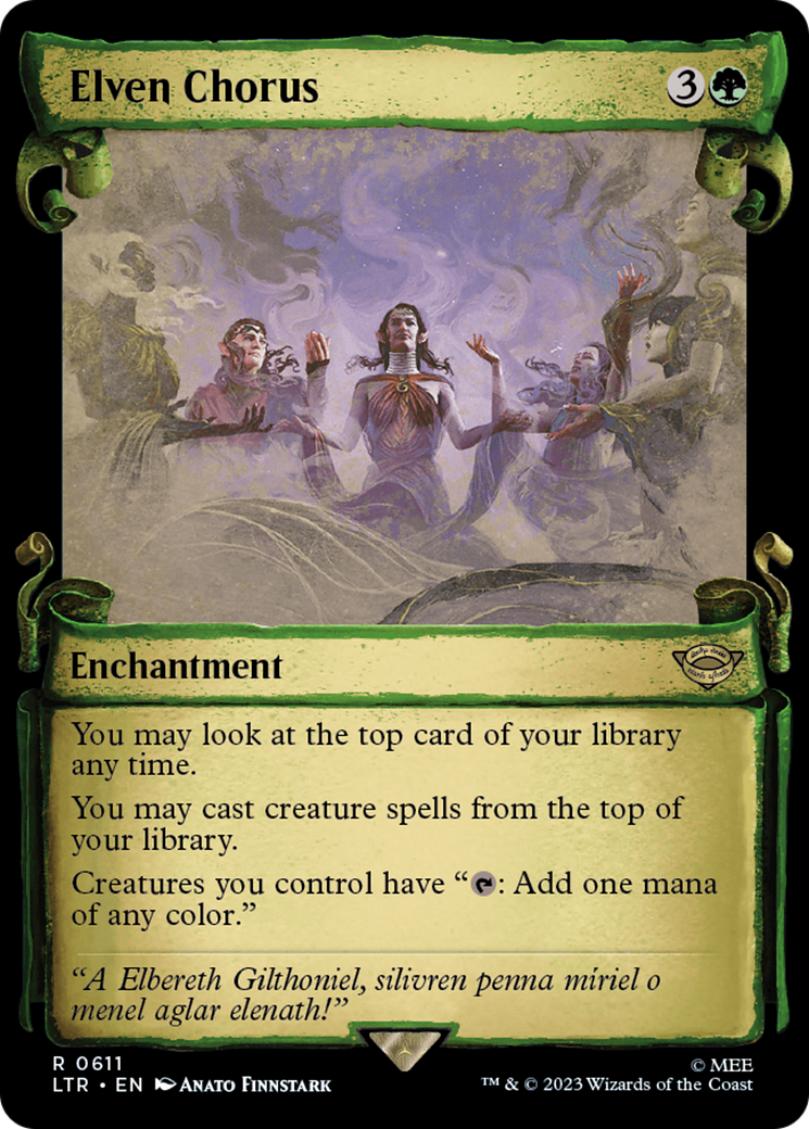 Elven Chorus [The Lord of the Rings: Tales of Middle-Earth Showcase Scrolls] | Exor Games Summserside