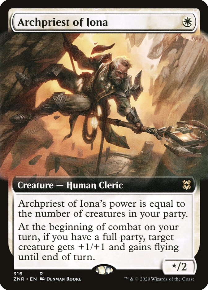 Archpriest of Iona (Extended Art) [Zendikar Rising] | Exor Games Summserside