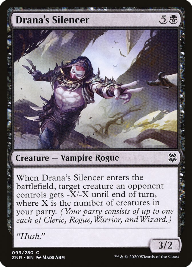 Drana's Silencer [Zendikar Rising] | Exor Games Summserside