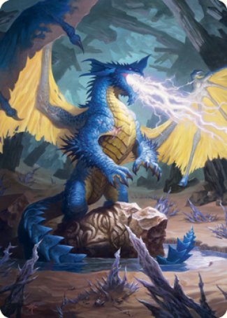 Blue Dragon Art Card [Dungeons & Dragons: Adventures in the Forgotten Realms Art Series] | Exor Games Summserside