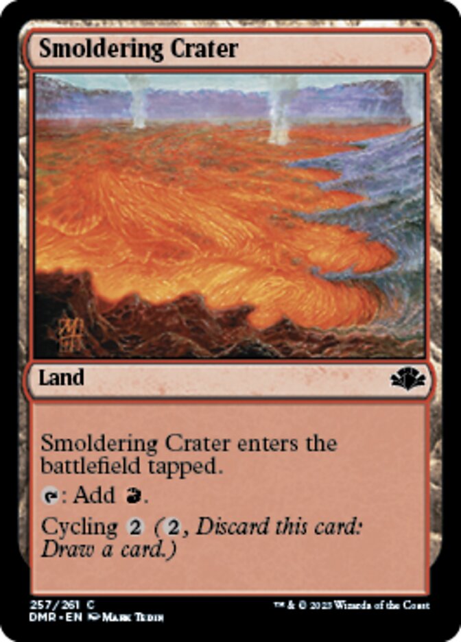 Smoldering Crater [Dominaria Remastered] | Exor Games Summserside