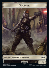 Soldier (003) // Sicarian Infiltrator Double-sided Token (Surge Foil) [Universes Beyond: Warhammer 40,000 Tokens] | Exor Games Summserside
