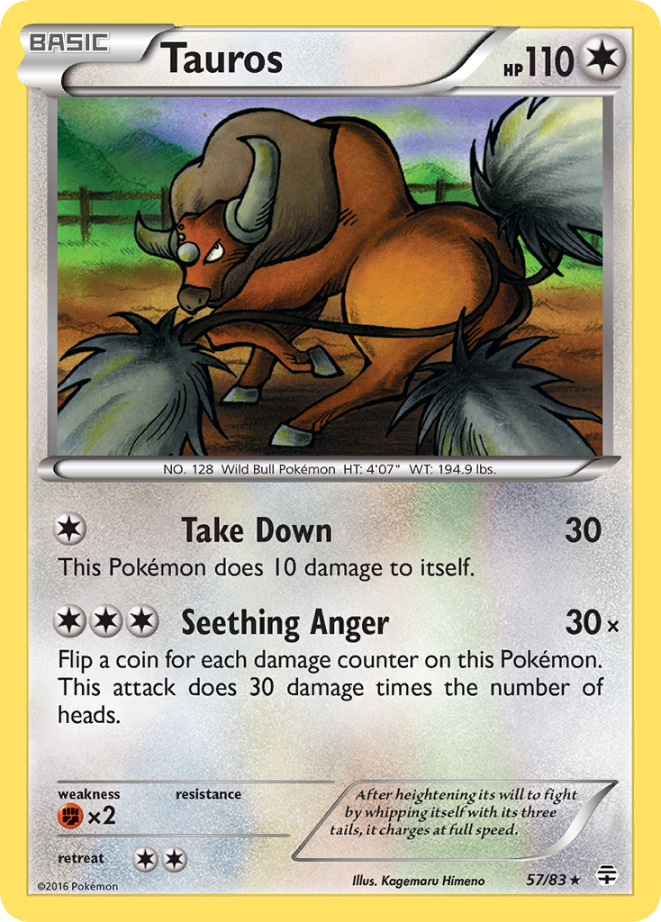 Tauros (57/83) [XY: Generations] | Exor Games Summserside