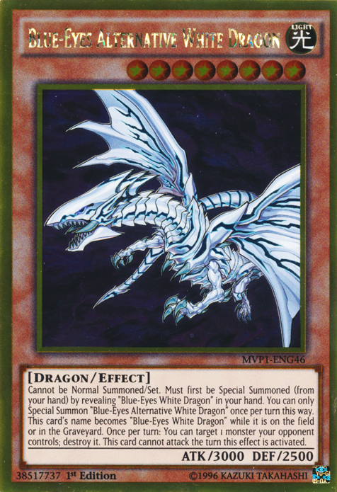 Blue-Eyes Alternative White Dragon [MVP1-ENG46] Gold Rare | Exor Games Summserside