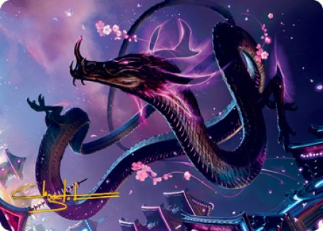 Junji, the Midnight Sky 1 Art Card (Gold-Stamped Signature) [Kamigawa: Neon Dynasty Art Series] | Exor Games Summserside