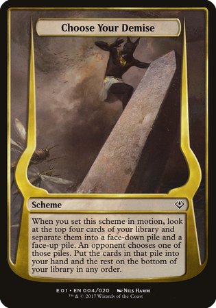 Choose Your Demise (Archenemy: Nicol Bolas) [Archenemy: Nicol Bolas Schemes] | Exor Games Summserside