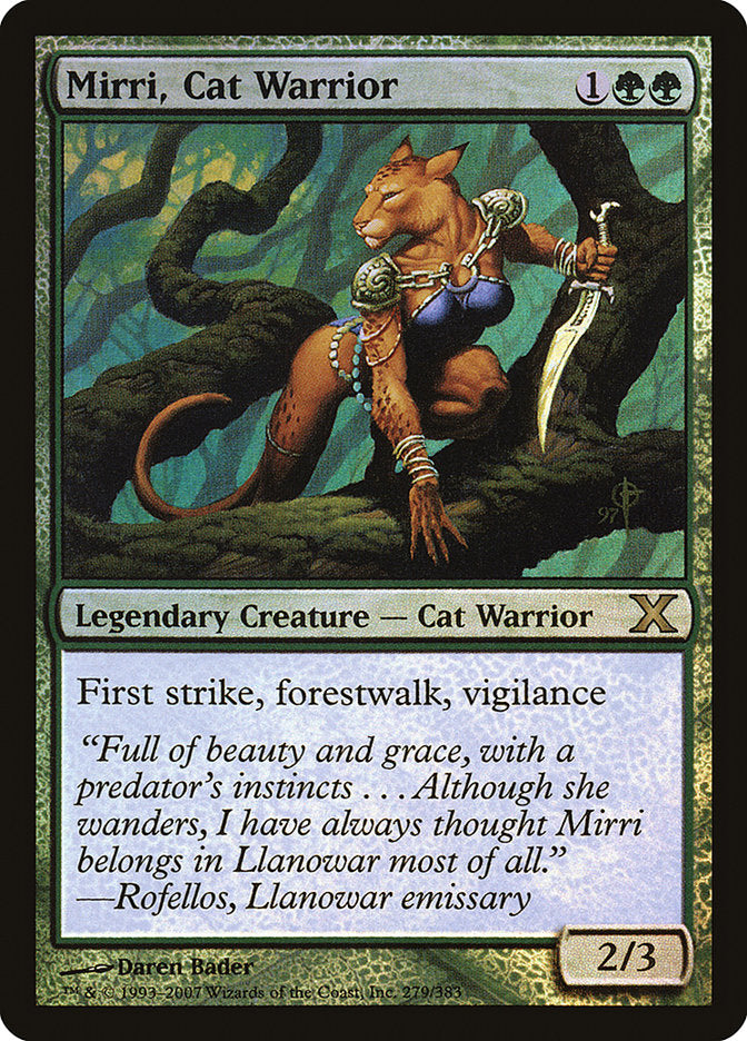 Mirri, Cat Warrior (Premium Foil) [Tenth Edition] | Exor Games Summserside