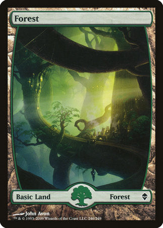 Forest (246) - Full Art [Zendikar] | Exor Games Summserside