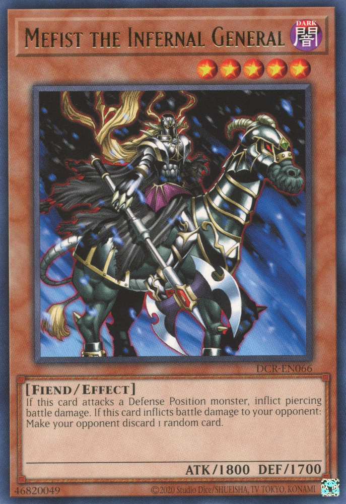 Mefist the Infernal General [DCR-EN066] Rare | Exor Games Summserside