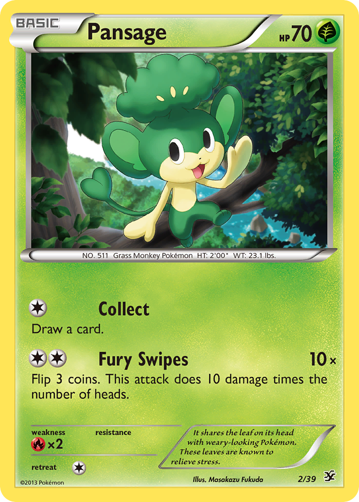 Pansage (2/39) [XY: Kalos Starter Set] | Exor Games Summserside