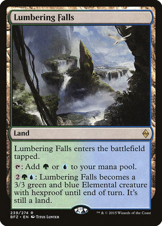 Lumbering Falls [Battle for Zendikar] | Exor Games Summserside