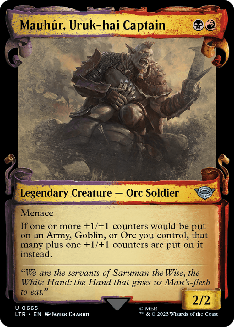 Mauhur, Uruk-hai Captain [The Lord of the Rings: Tales of Middle-Earth Showcase Scrolls] | Exor Games Summserside