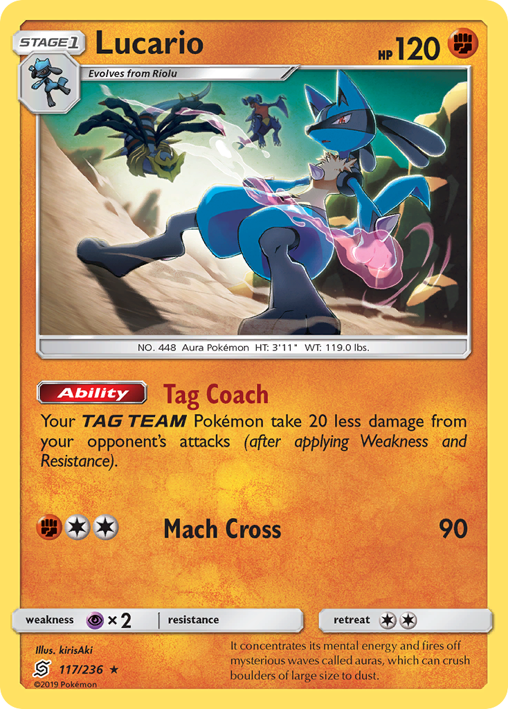 Lucario (117/236) [Sun & Moon: Unified Minds] | Exor Games Summserside