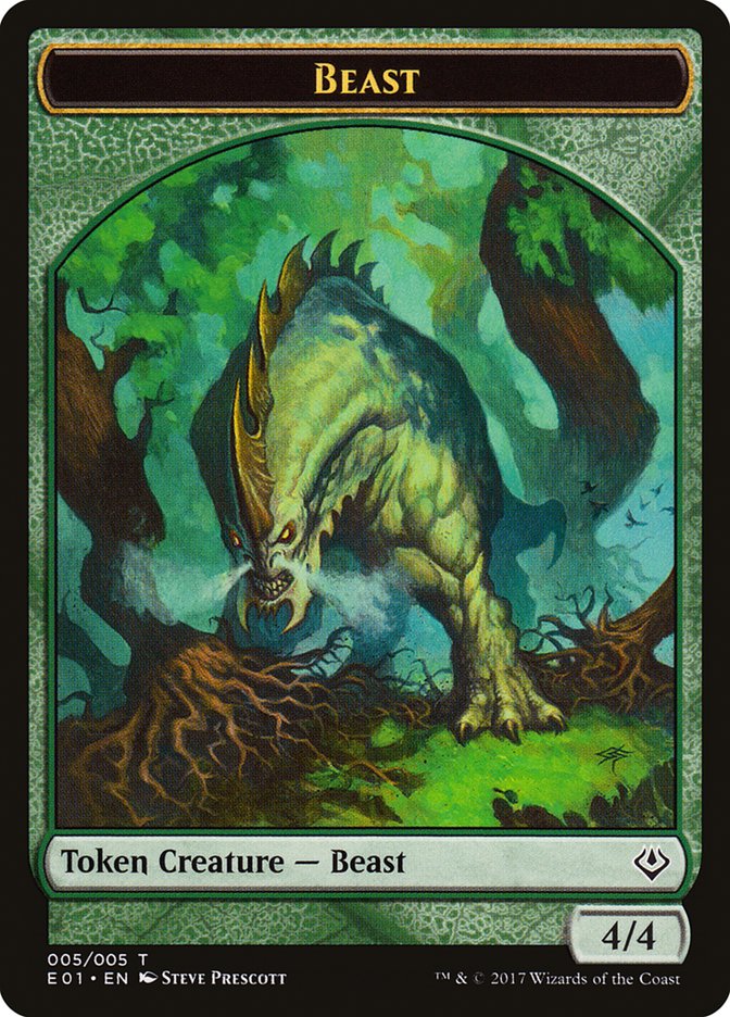 Beast (005/005) [Archenemy: Nicol Bolas Tokens] | Exor Games Summserside