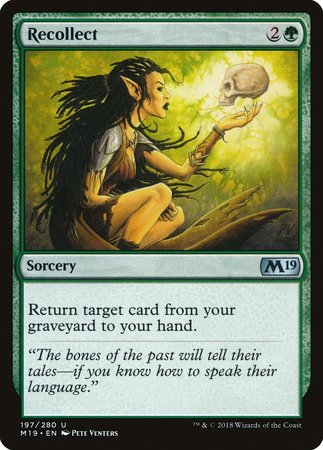 Recollect [Core Set 2019] | Exor Games Summserside