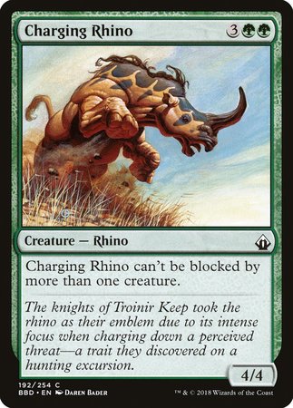 Charging Rhino [Battlebond] | Exor Games Summserside