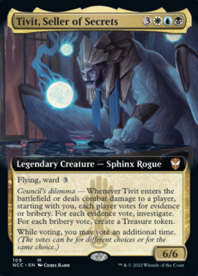 Tivit, Seller of Secrets (Extended Art) [Streets of New Capenna Commander] | Exor Games Summserside