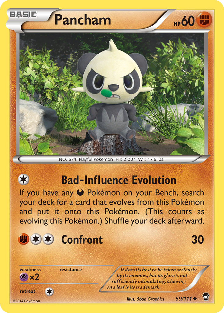 Pancham (59/111) [XY: Furious Fists] | Exor Games Summserside