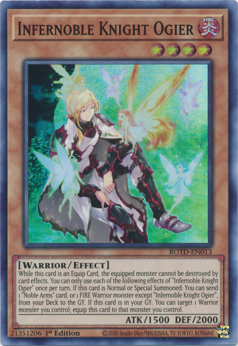 Infernoble Knight Ogier [ROTD-EN013] Super Rare | Exor Games Summserside