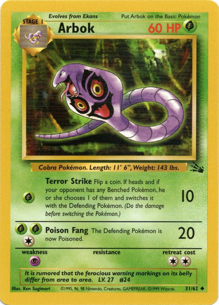 Arbok (31/62) [Fossil Unlimited] | Exor Games Summserside