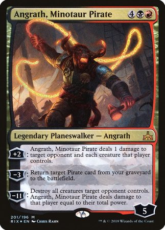 Angrath, Minotaur Pirate [Rivals of Ixalan] | Exor Games Summserside